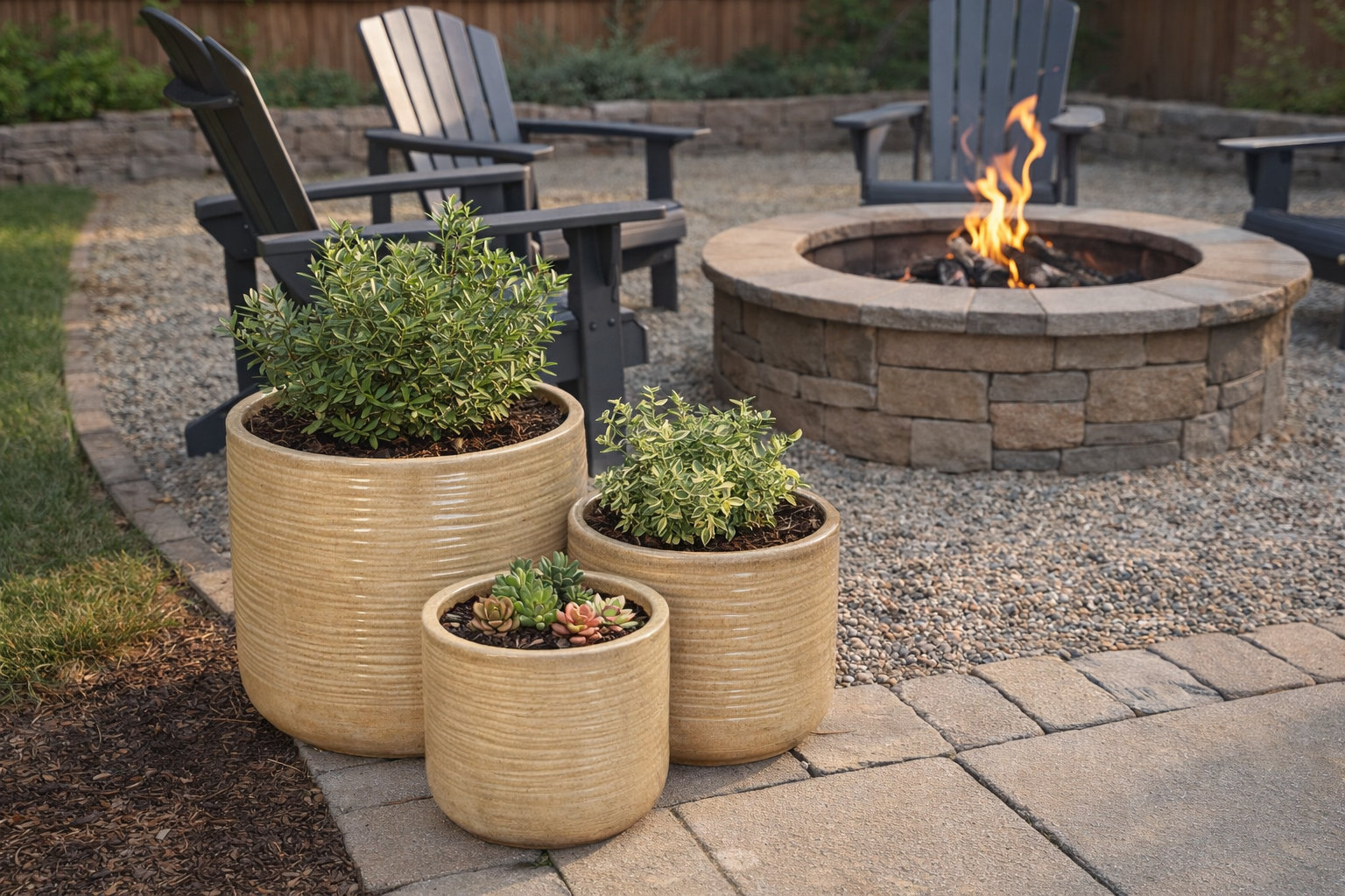 15" Pot Planter, Pearl White