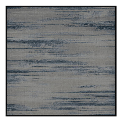 Machine Washable Abstract Grey Area Rug