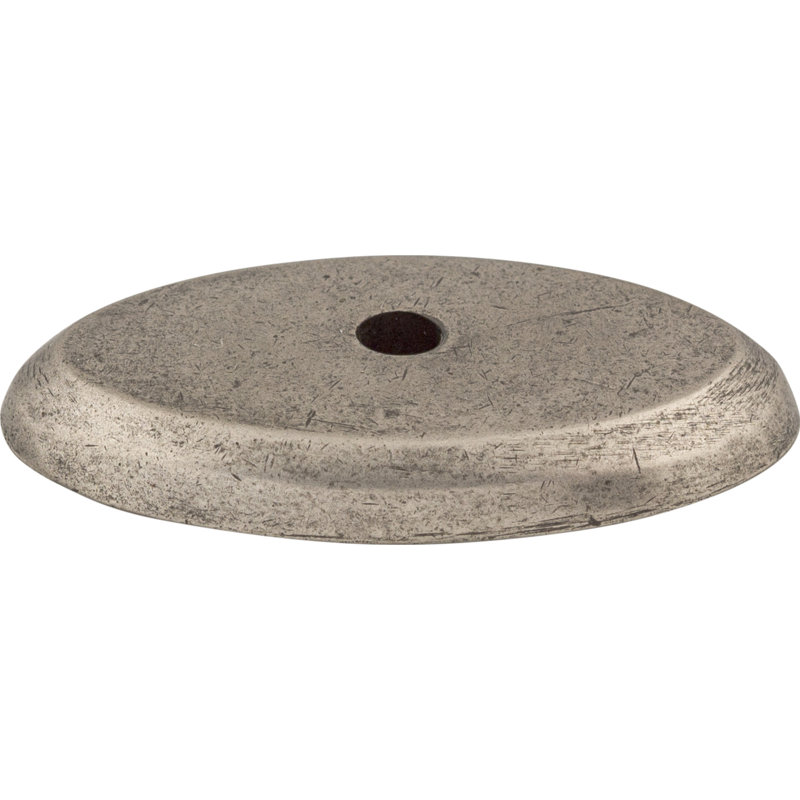 Aspen Oval  Backplate, 1.5" H x 0.875" W x 0.19" D, Silicon Bronze Light
