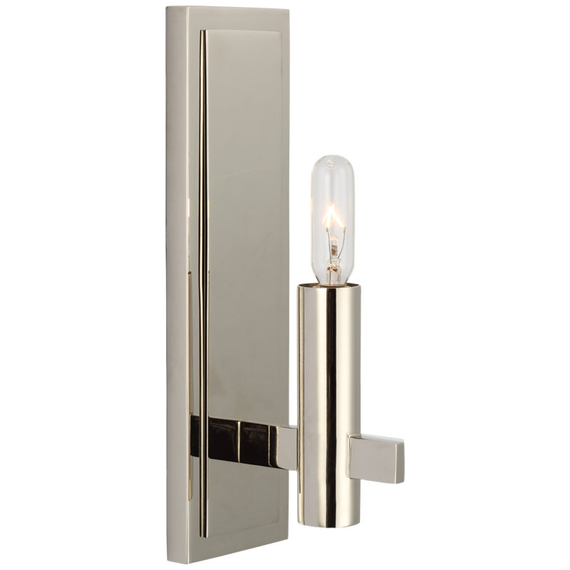 Chapman & Myers Sonnet Petite Single Sconce, Polished Nickel