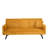 Modern Corduroy 3-seater Sofa, Orange Upholstery For Living Room And Bedroom