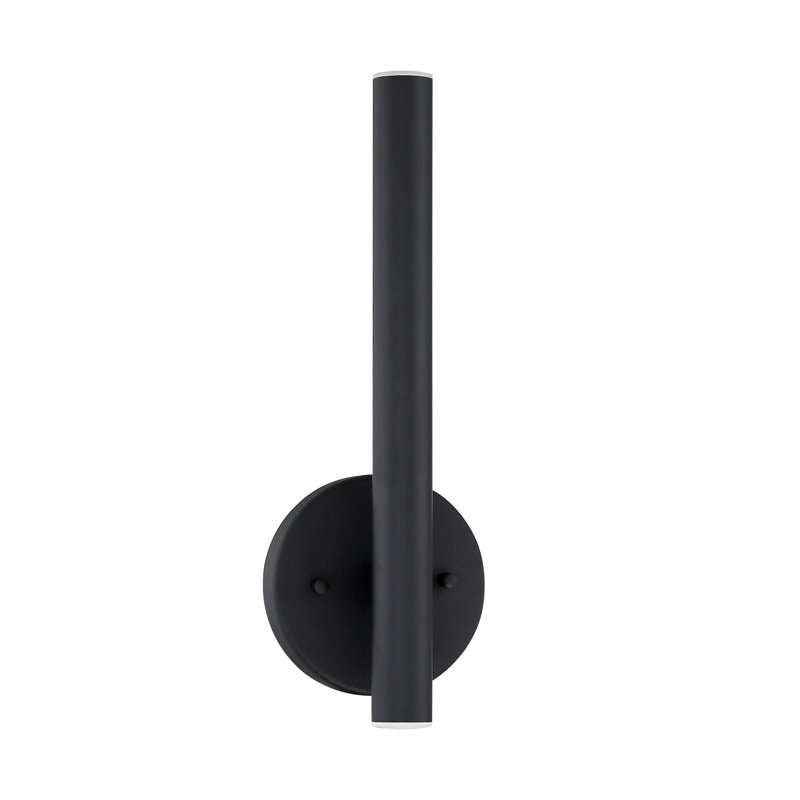 Bowning Steel LED Armed Sconce, Matte Black