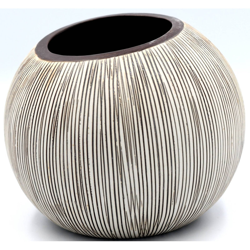 Vase de table Avrit, Brun, H 4,1 po x l 4,9 po x P 4,9 po