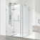 Monteray 38" W x 30" D x 73" H Hinged Frameless Shower Enclosure with 3/8  Clear Glass