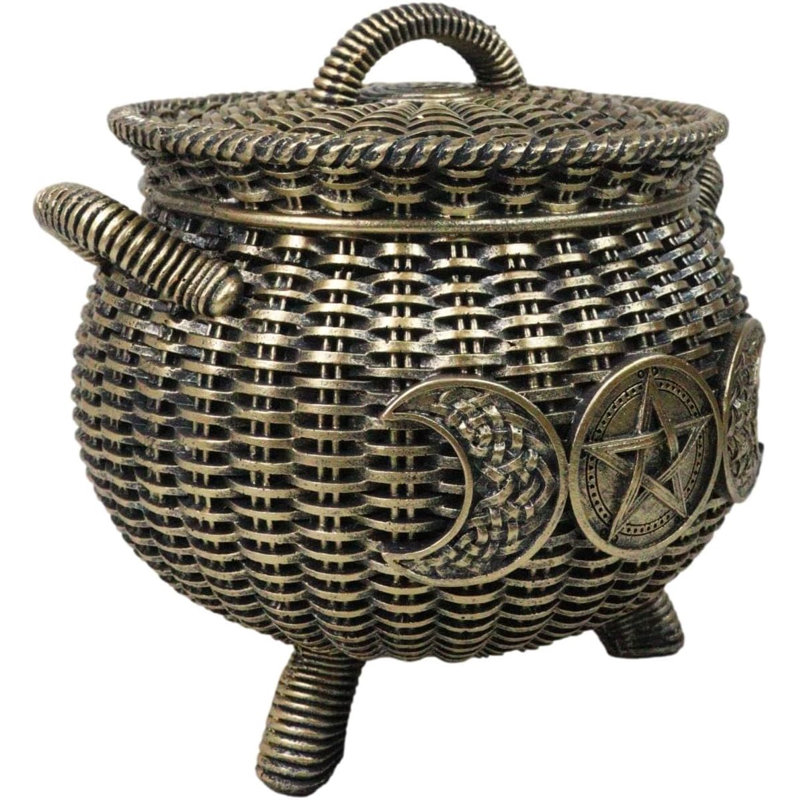 Pot chaudron Wiccan Triple Moon
