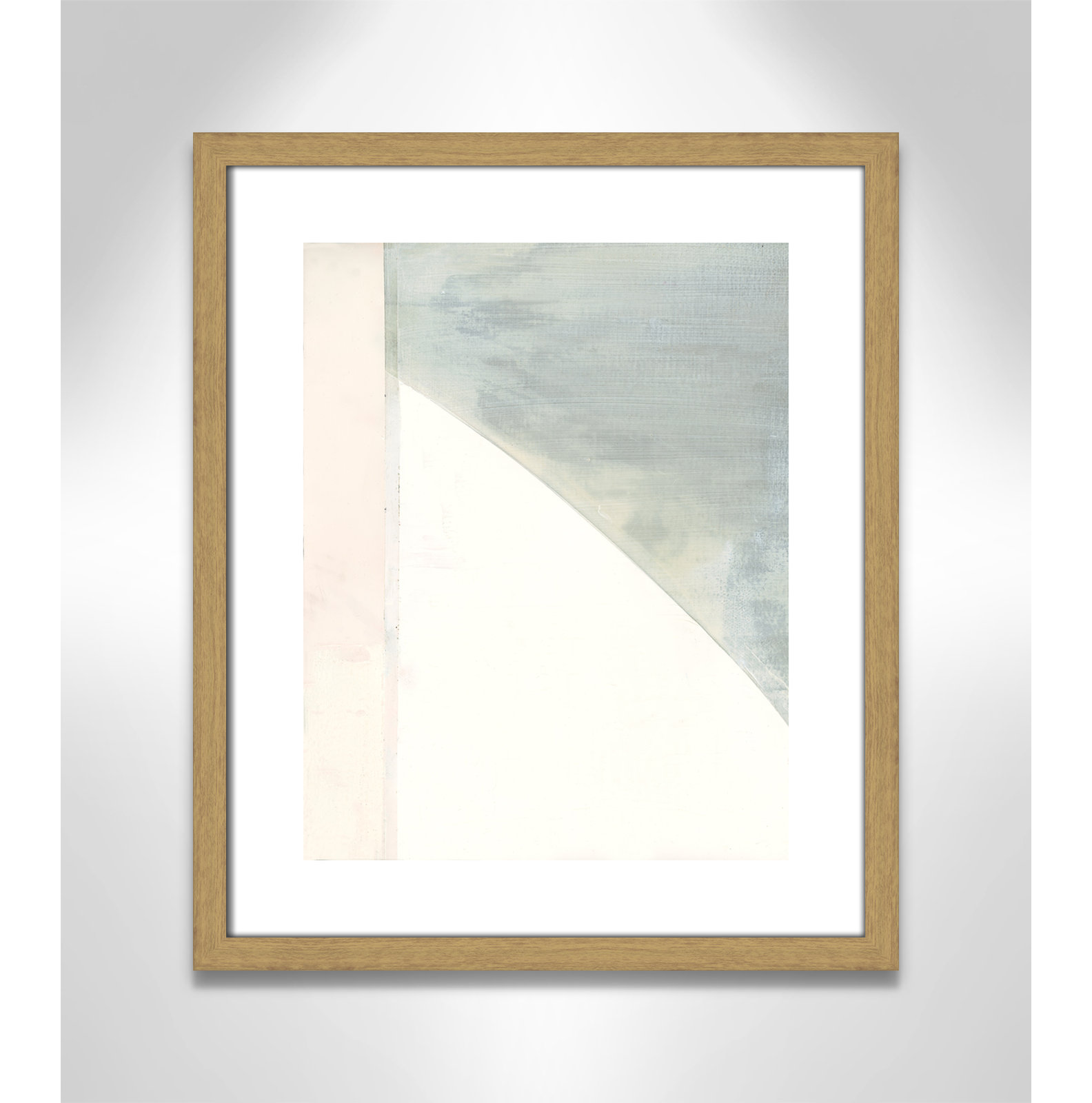 Alexandria "In Neutral I" Painting by Cartissi, 19" H x 16" W x 0.75" D, Beige Wood Framed Paper