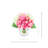 Peonies, Tulips and Hydrangeas in Glass Vase