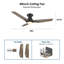 48" Amontae 3 - Blade Smart Ceiling Fan with Light-819929009-819929010