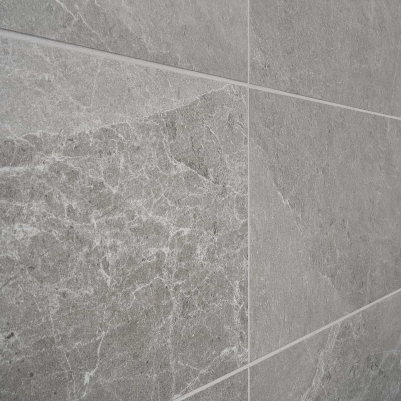 ZenTech 12x24 Matte Porcelain Tile, Silver Gray