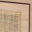 Ensemble de 2 tables de chevet rectangulaires en rotin avec tiroir 2