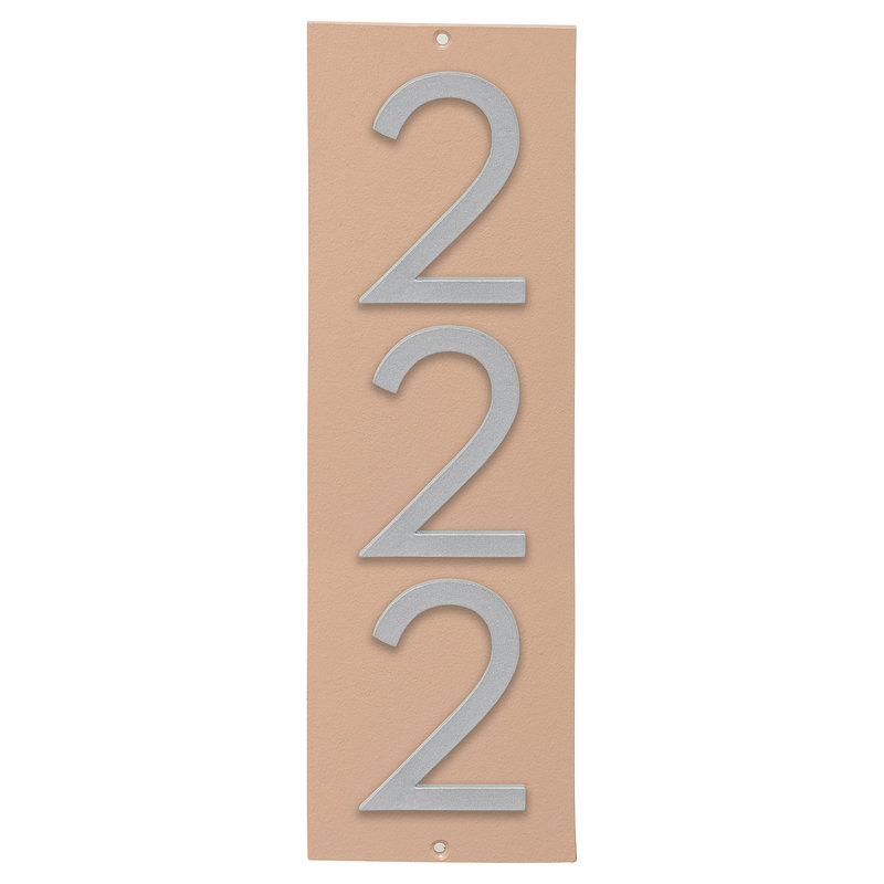 Rectangle Wall Plaque, Taupe, Silver, Yes