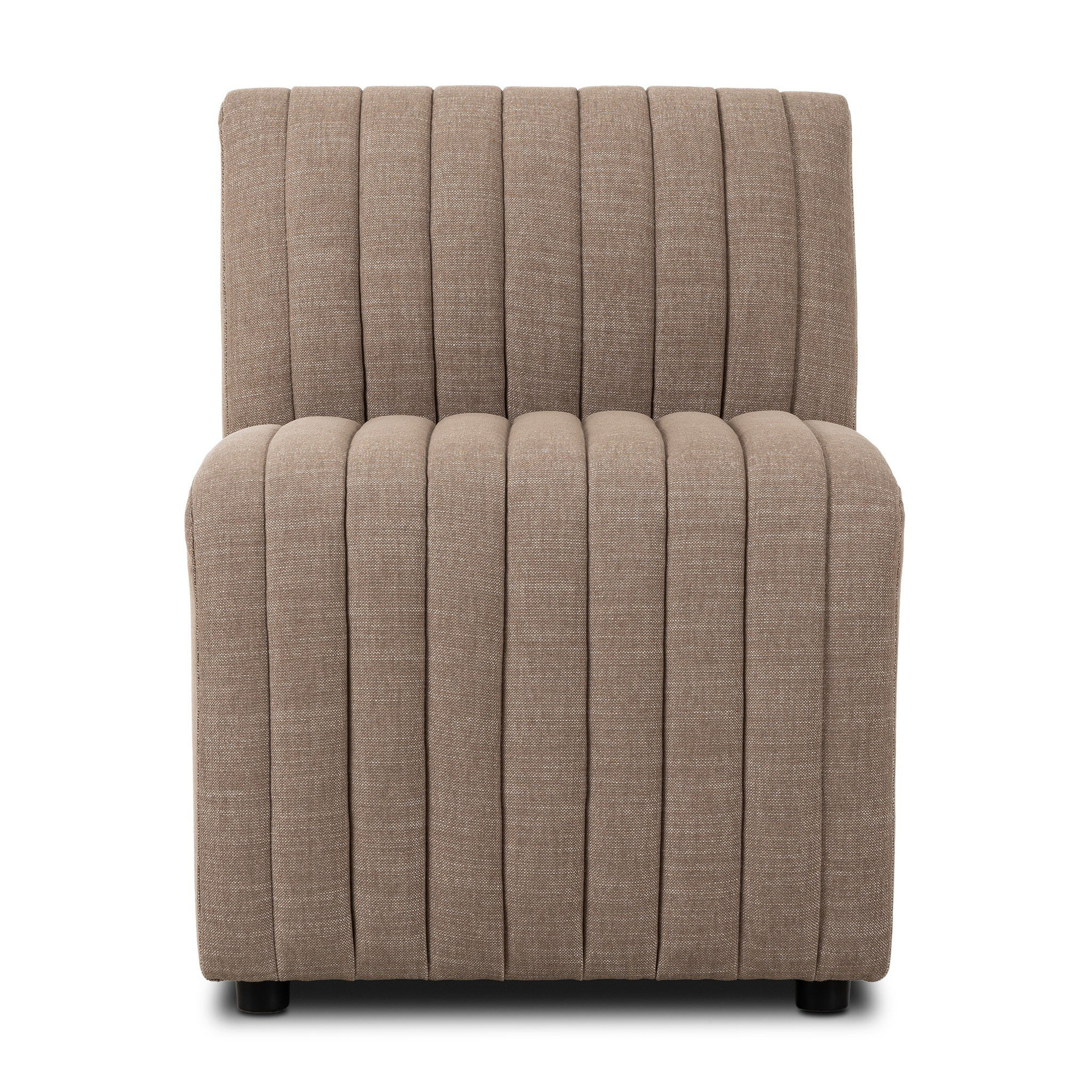 Brandt Dining Chair, Crypton Nomad Taupe Polyester Blend