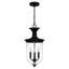 Ryse 3-Light Earth Black Mini Pendant Light