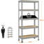 70cm W Manufactured Wood Height -Adjustable Shelving Unit-676522554-744789107