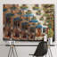 « le petit cafe » par nan, reproduction d’art sur toile tendue-1026760971