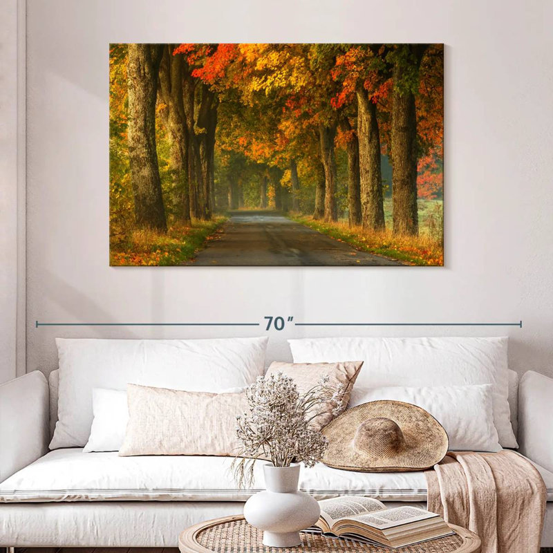 Alvord, route d'automne en Pologne, H 32 po x l 48 po