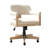 Ackeron Ocean Modern Farmhouse Solid Wood Simple Assembly Swivel Office Chair with Tilt Function-1250523346