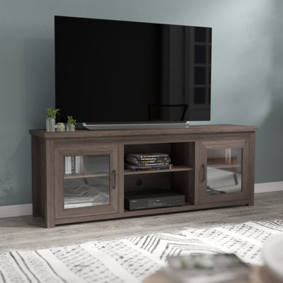Hatteras Classic TV Stand for up to 80" TVs with Glass Fronted Doors