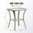 Abbey Stylish Outdoor Wicker Side Table With Glass Top-1211673742-1237388414