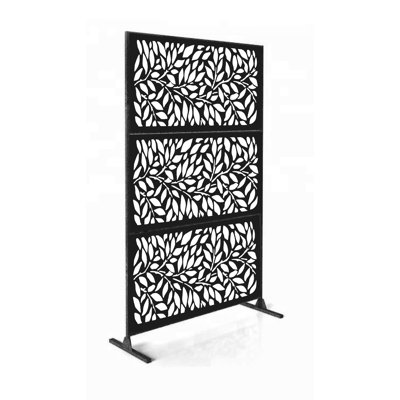 Laser Cut Metal Privacy Screen Fence, Decorative Outdoor Divider