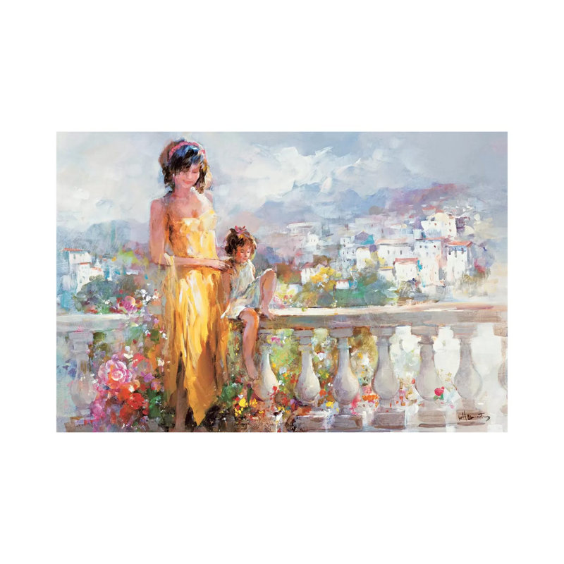 Happy Together by Willem Haenraets - Wrapped Canvas Painting, 20.32 cm H x 30.48 cm W
