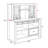 Annmarie 4 Piece Solid Wood Computer Desk Office Set