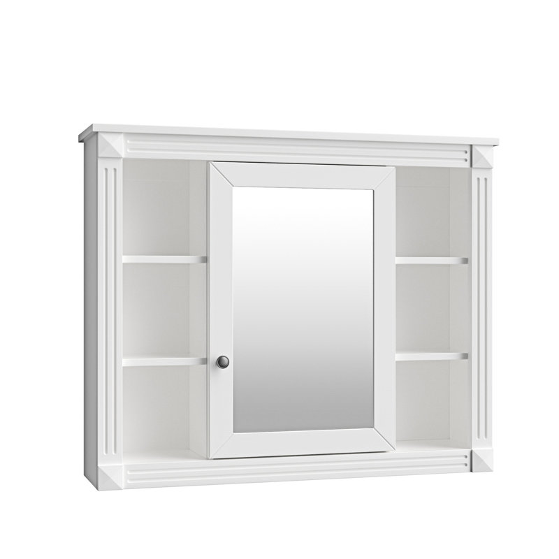 Armoire de rangement murale pour salle de bain, Blanc