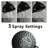 High-Pressure Rain Shower Head With 3 Spray Modes, 4 Inch Fixed Bathroom Rainfall Showerhead With Adjustable Swivel Ball Joint, Bathroom Accessories-118580237