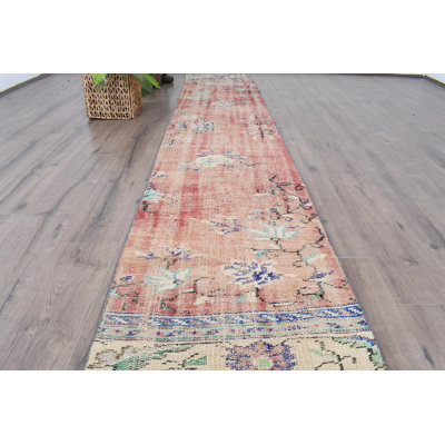 Tapis de couloir rétro 24,8 x 132,7 po