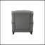 Chaise berçante Fabien en tissu gris