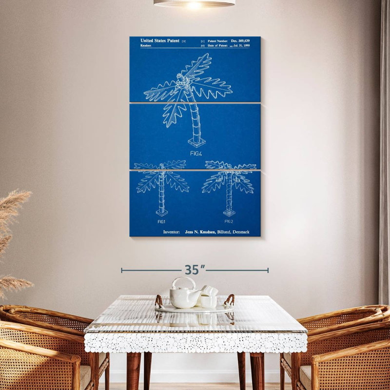 Affiche «Blueprint Lego Tree Laelle», H 50 po x l 32 po