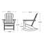 Chaise berçante Adirondack POLYWOOD Palm Coast-12458652