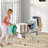 Rebrilliant Folding Clothes Drying Rack 2-tier Metal Laundry Drying Rack Laundry Drying Rack