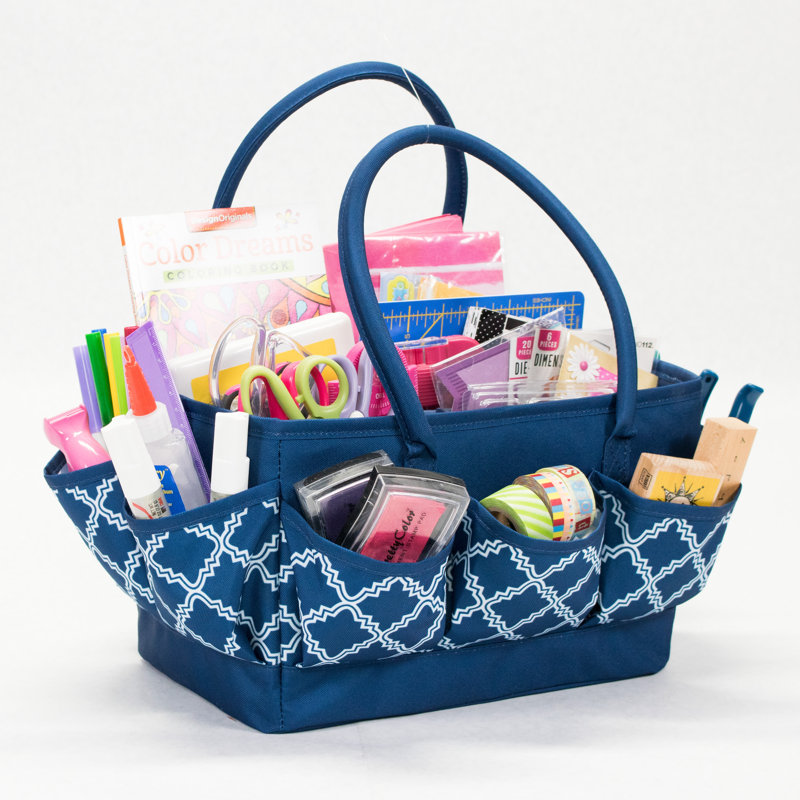 Desktop Craft Organiser - Blue/White - Everything Mary - 2ECFC3C9E73C4992A8FCA75FD783C09C