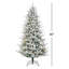 Arbre de Noël artificiel éclairé 7,5 pi