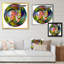Cercle coloré liquide II - reproduction d'art sur toile-268540646-268540647