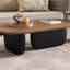 Ensemble de tables basses gigognes noyer et noir-128967883