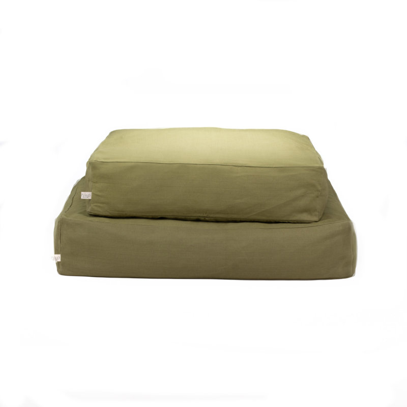 Housse de coussin pour lit pour animal de compagnie Kerynie - vert - moyen, L 30 po x P 28 po
