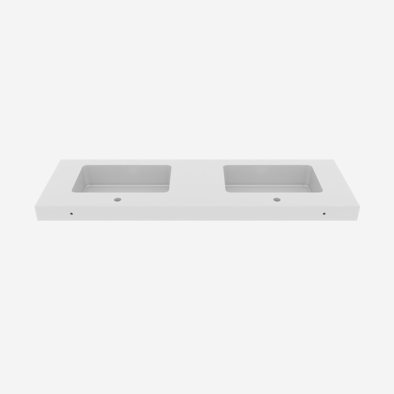 Radcliffe  60-Inch Modern Solid Surface Integrated Basin (Sink Only