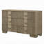 Commode de style transitionnel 1Pc avec 6 tiroirs de rangement