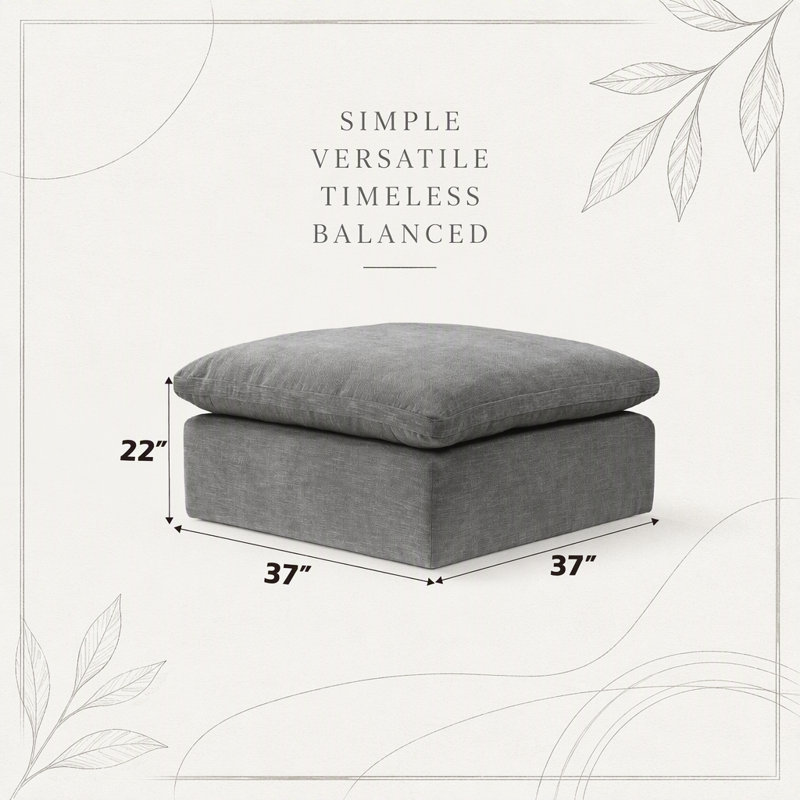 Upholstered 45 " Linen Sectional