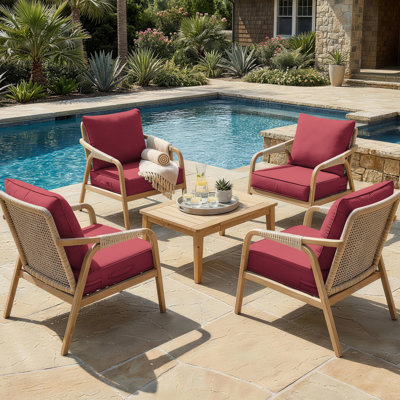 Outdoor Patio Replacement Seat Cushion Cover With Non-Slip Bottom
