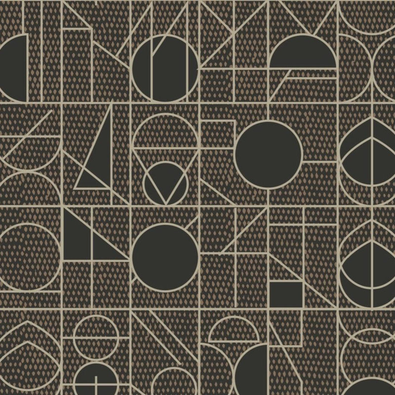 Kali 10' L x 25" W Wallpaper Roll, Mocha, Faux Grasscloth, Non-Pasted