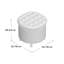 Alethea Velvet Tufted Round Solid Colour Ottoman with Storage-16540858