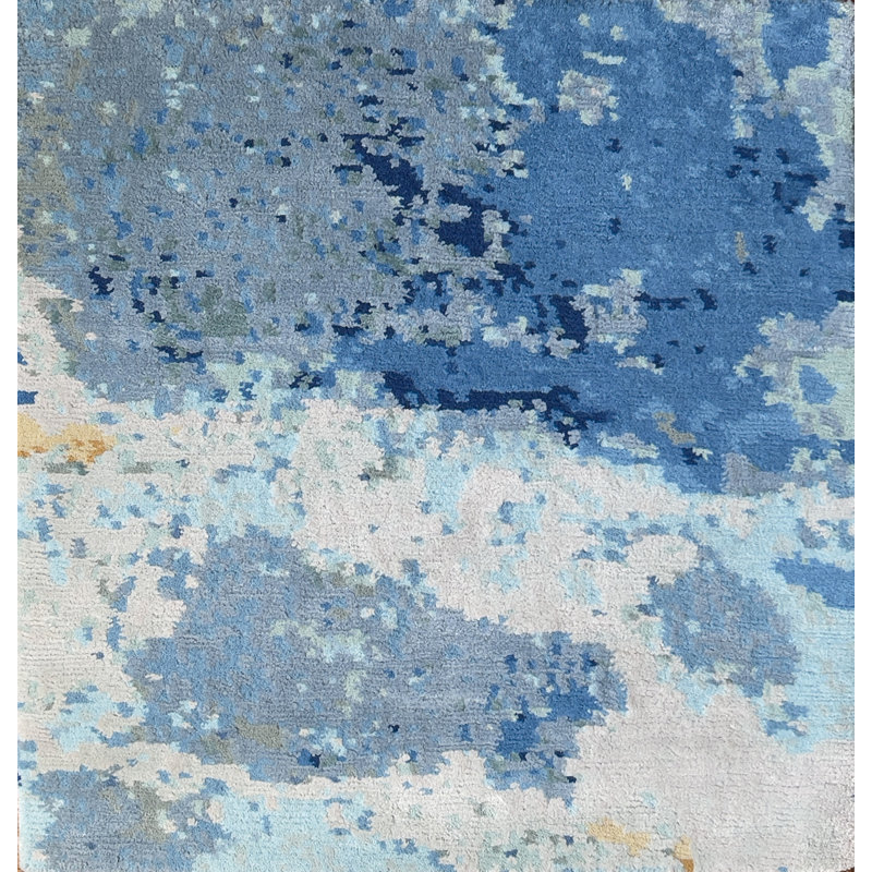 VSU Rugs Hand Loomed Abstract Area Rug, Rectange 6' x 9'