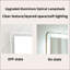 Miroir de salle de bain 28 * 60 pouces à DEL avec verre trempé antibuée, à intensité variable et incassable pour le maquillage et le rasage