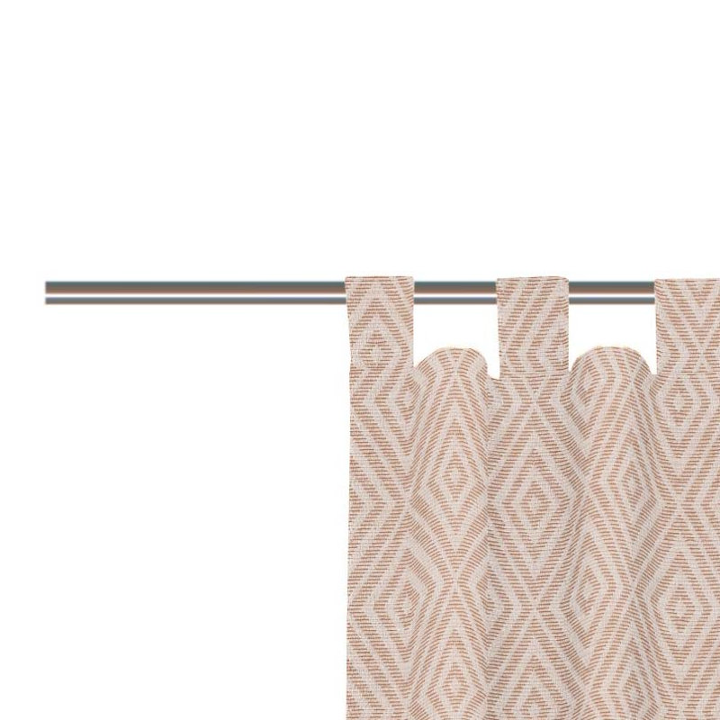 Abdera Room Darkening Curtains Single Panel, Terra, 225cm H x 132cm W