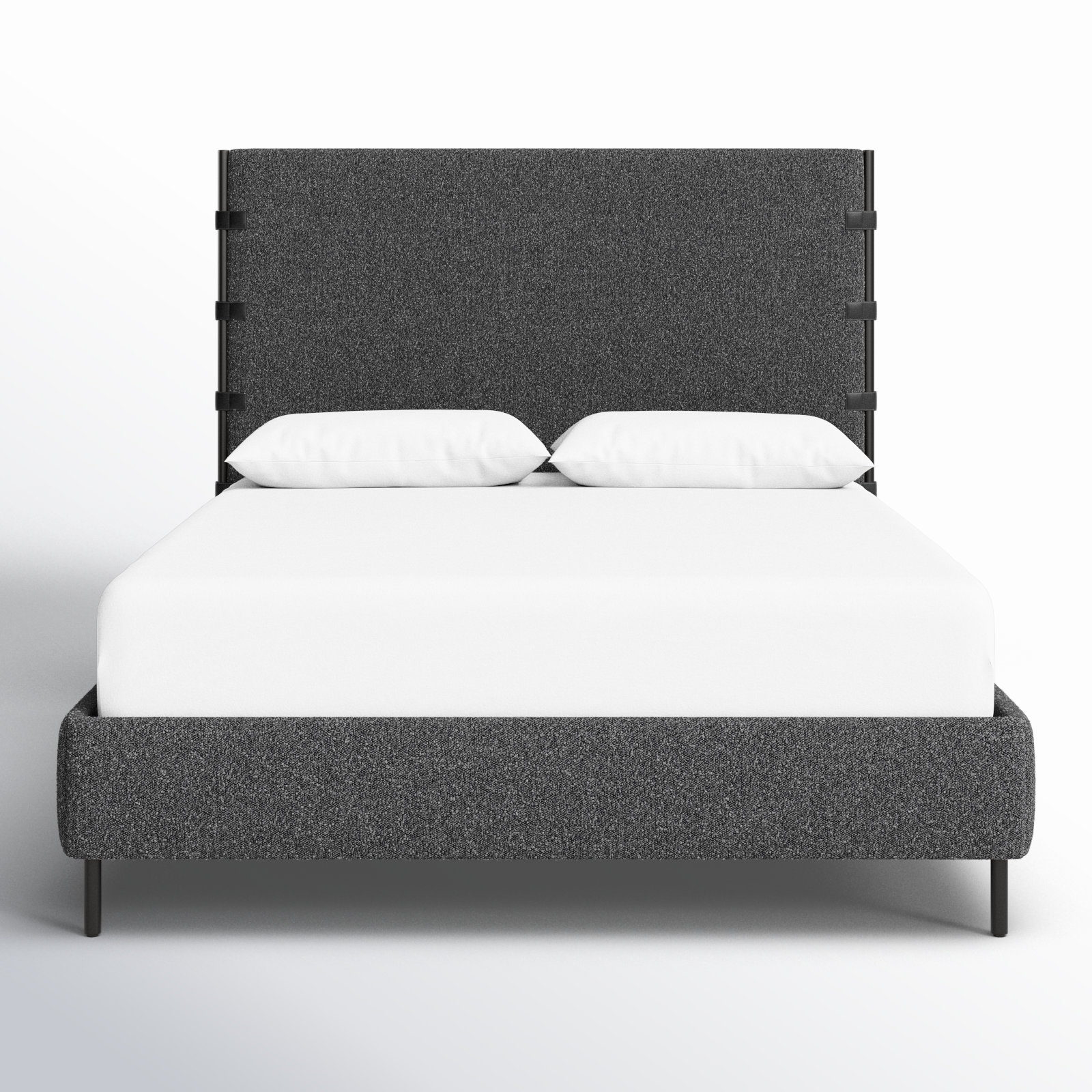 Elmfield Upholstered Metal Bed - Thumbnail 2