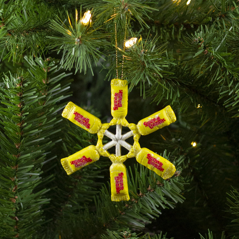Ornement de Noël 4 "Sugar Daddy Lollipop Snowflake