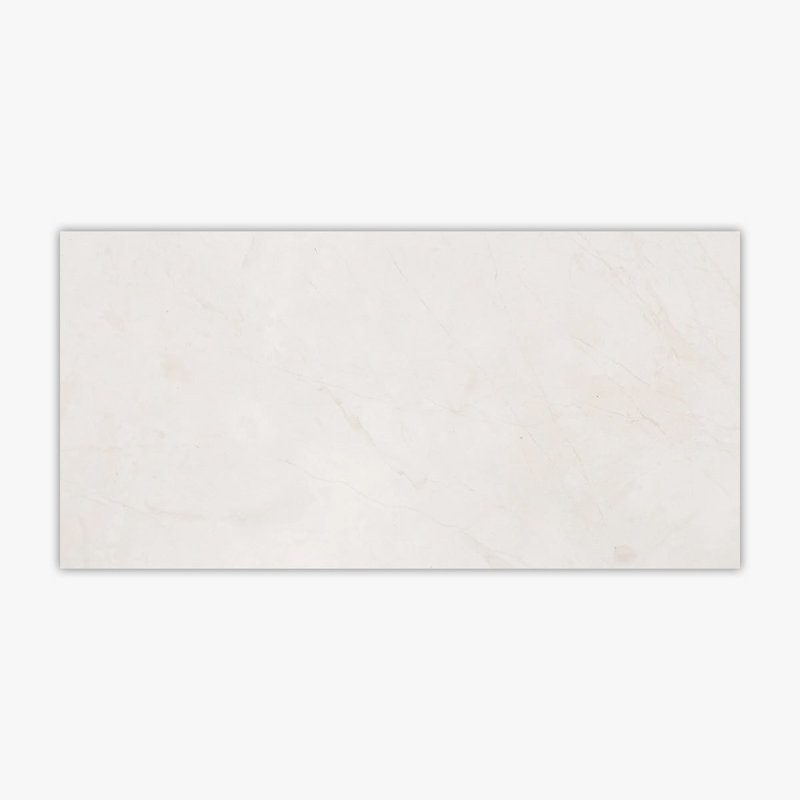 Aero 12'' W x 24'' L Marble Singular Tile, Aero Cream Polished